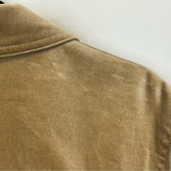 Eddie Bauer Womens XL Light Brown Velvet Blazer Chore Jacket Cotton Buttons - Picture 13 of 13